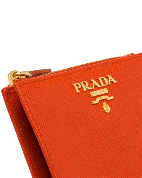 prada mens brown leather wallet|small saffiano leather wallet prada.